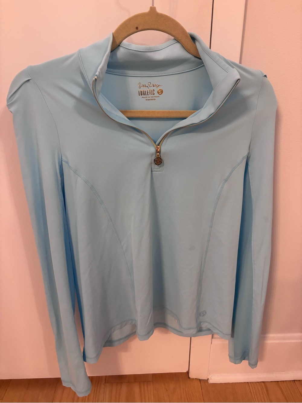 Lilly Pulitzer Soft Sky Blue Quarter-Zip Pullover